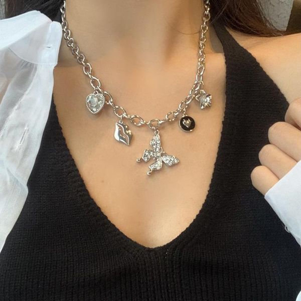 chains 2021 european and american style trend of fashion personality butterfly shape pendant necklace women valentine's day gift, Silver
chains 2021 european and american style trend of fashion personality butterfly shape pendant necklace women valentine's day gift, Silver
