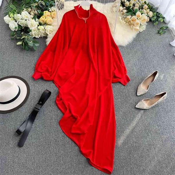 fashion chiffon blouse woman stand neck long bat sleeve loose irregular shirt solid color camisas mujer j399 210527, White
fashion chiffon blouse woman stand neck long bat sleeve loose irregular shirt solid color camisas mujer j399 210527, White