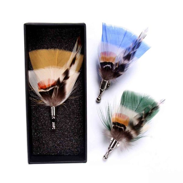 luxury designers host performance multicolor three-layer feather brooch men's jewelry brooch suit xmas gifts, Gray
luxury designers host performance multicolor three-layer feather brooch men's jewelry brooch suit xmas gifts, Gray