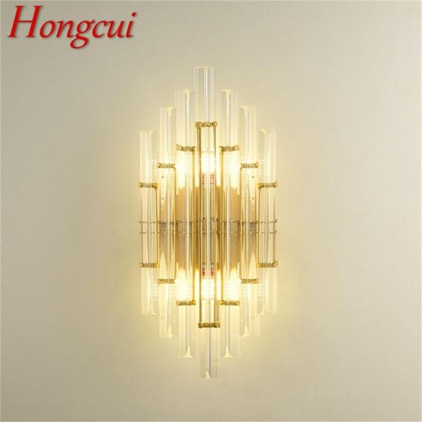 hongcui crystal wall sconce lamp modern bedroom luxury gold led design balcony decorative for home indoor corridor
hongcui crystal wall sconce lamp modern bedroom luxury gold led design balcony decorative for home indoor corridor