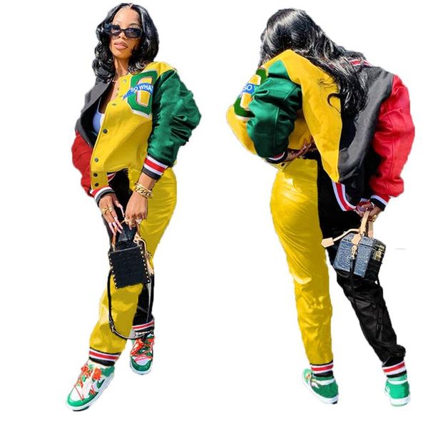 women's two piece pants 2-piece suit fashion dashiki long-sleeved and trousers printed color matching sports 2021 autumn winter, White
women's two piece pants 2-piece suit fashion dashiki long-sleeved and trousers printed color matching sports 2021 autumn winter, White