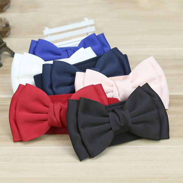 women's fashion bowknot elastic wide waist cover decoration korean versatile dress black wide belt female, Black;brown
women's fashion bowknot elastic wide waist cover decoration korean versatile dress black wide belt female, Black;brown