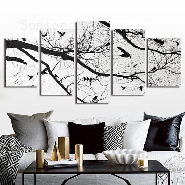paintings decorative painting five pieces of tree branch bird gray tone simple style modern porch living room corridor frameless
paintings decorative painting five pieces of tree branch bird gray tone simple style modern porch living room corridor frameless