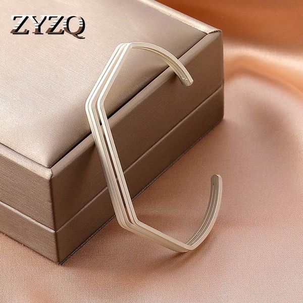 bangle zyzq super simple geometric open for women ins retro creative metal polygon adjustable bracelet fashion party jewelry, Black
bangle zyzq super simple geometric open for women ins retro creative metal polygon adjustable bracelet fashion party jewelry, Black