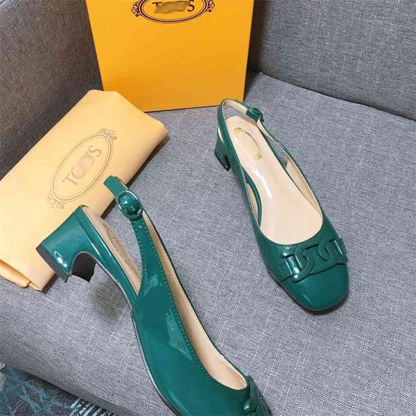 80% off outlet store summer new baotou back half empty sandals women's round head metal button thick heel versatile sandals, Black
80% off outlet store summer new baotou back half empty sandals women's round head metal button thick heel versatile sandals, Black