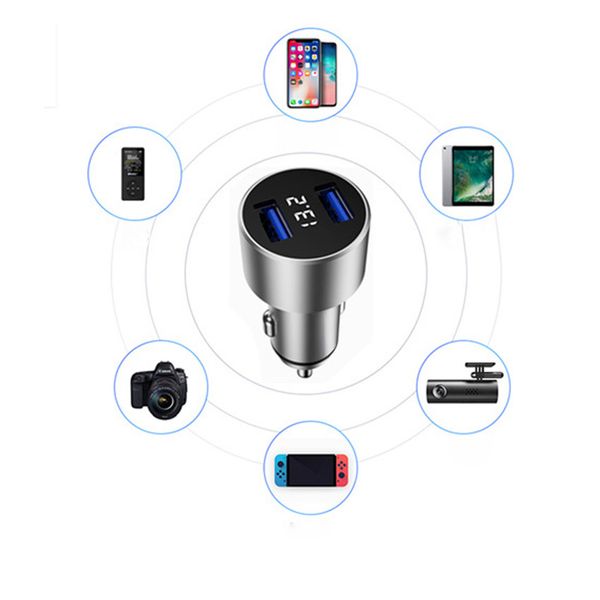 mini metal dual usb digital display chargers vehicle charging 2.4 multi-function car charger for cars mp3 phone camera pc
mini metal dual usb digital display chargers vehicle charging 2.4 multi-function car charger for cars mp3 phone camera pc