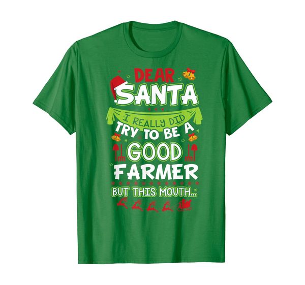 dear santa i really did try to be a good farmer xmas gifts t-shirt, White;black
dear santa i really did try to be a good farmer xmas gifts t-shirt, White;black