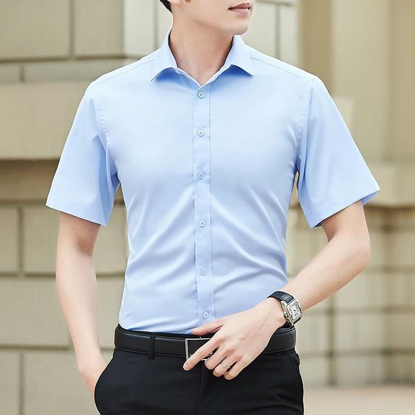 men's casual shirts short sleeve large size shirt summer korean business slim handsome multi color solid, White;black
men's casual shirts short sleeve large size shirt summer korean business slim handsome multi color solid, White;black