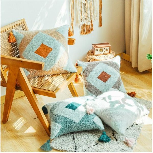 cushion/decorative pillow diamond knitted cushion cover green orange beige nordic style case with tassle for sofa bed room home decorative 4
cushion/decorative pillow diamond knitted cushion cover green orange beige nordic style case with tassle for sofa bed room home decorative 4