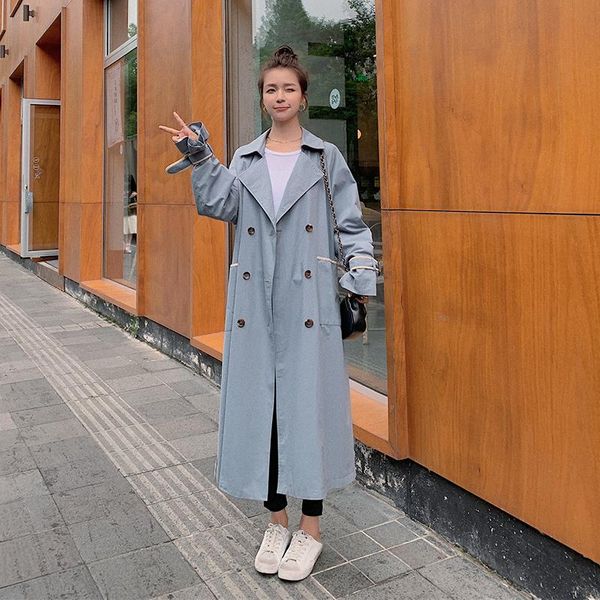 women's trench coats windbreaker spring long casual jacket 100% cotton retro loose big size autumn wear a belt cloak lapel female coat, Tan;black
women's trench coats windbreaker spring long casual jacket 100% cotton retro loose big size autumn wear a belt cloak lapel female coat, Tan;black