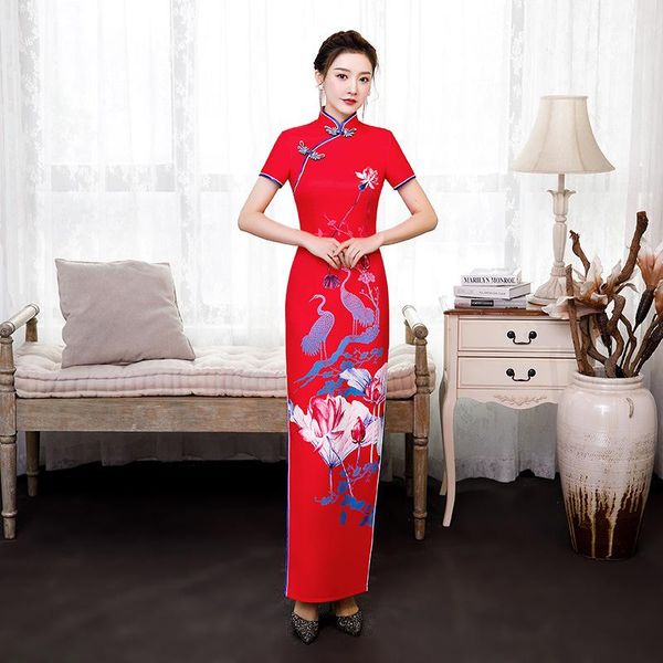 ethnic clothing plus size s-5xl vintage chinese traditional red print qipao 2021 casual party women summer high split cheongsam
ethnic clothing plus size s-5xl vintage chinese traditional red print qipao 2021 casual party women summer high split cheongsam