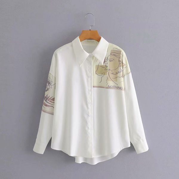 winter cardigan fashion ladies simple casual digital positioning printing loose shirt size s, White
winter cardigan fashion ladies simple casual digital positioning printing loose shirt size s, White