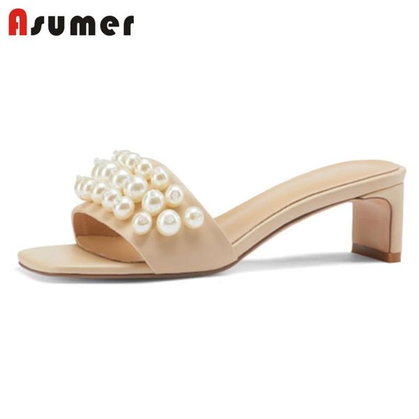 asumer 2021 sweet pearl shoes women slipper summer solid colors high heels casual party shoes beach slipper women big size, Black
asumer 2021 sweet pearl shoes women slipper summer solid colors high heels casual party shoes beach slipper women big size, Black