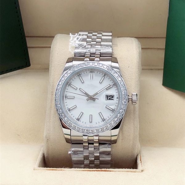 luxury designer classic fashion automatic mechanical watch size 41mm the diamond ring sapphire glass waterproof function christmas gift, Slivery;brown
luxury designer classic fashion automatic mechanical watch size 41mm the diamond ring sapphire glass waterproof function christmas gift, Slivery;brown