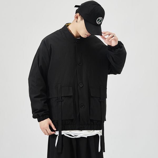 2021 new janpan style bigger pocket black spring autumn jacket men's streetwear clothes plus oversize m-5xl dmva, Black;brown
2021 new janpan style bigger pocket black spring autumn jacket men's streetwear clothes plus oversize m-5xl dmva, Black;brown
