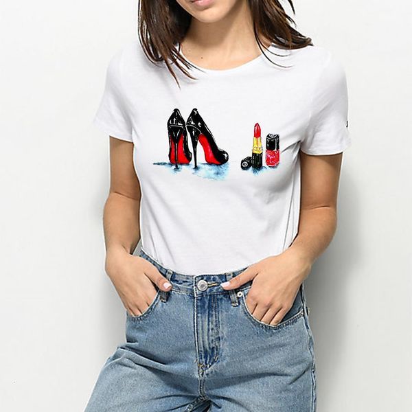 new t shirt women trendy print high heeled shoes cool doyronka xehckan elegant t-shirt harajuku streetwear tshirt, White
new t shirt women trendy print high heeled shoes cool doyronka xehckan elegant t-shirt harajuku streetwear tshirt, White