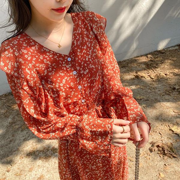 casual dresses spring women floral v neck elegant ladies long sleeve ruffle chiffon dress korean loose femme plus size 4xl, Black;gray
casual dresses spring women floral v neck elegant ladies long sleeve ruffle chiffon dress korean loose femme plus size 4xl, Black;gray