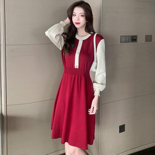 casual dresses women korean dress fashion one piece autumn winter 2021 office lady french style full sleeve patchwork solid black, Black;gray
casual dresses women korean dress fashion one piece autumn winter 2021 office lady french style full sleeve patchwork solid black, Black;gray