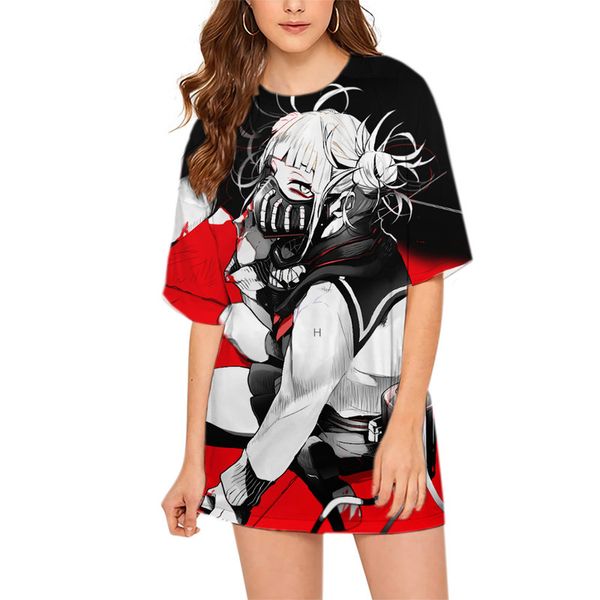 cloocl anime my hero academia himiko toga women tee printed lady clothes loose short sleeve harajuku teens leisure outfits, White
cloocl anime my hero academia himiko toga women tee printed lady clothes loose short sleeve harajuku teens leisure outfits, White
