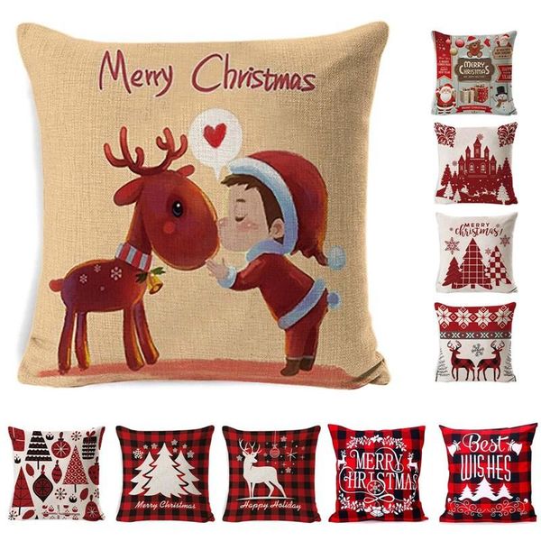 cushion/decorative pillow christmas decoration cushion cover cartoon elk santa case linen home
cushion/decorative pillow christmas decoration cushion cover cartoon elk santa case linen home