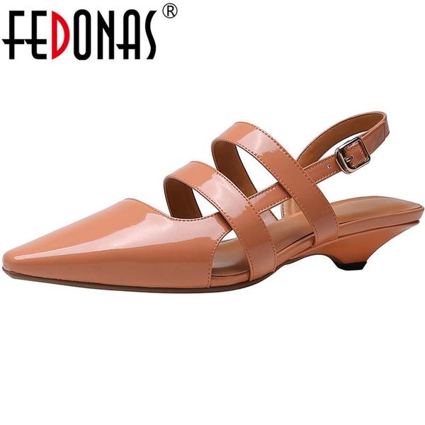 fedonas fashion women sandals back strap patent leather high heels pumps 2021 spring summer wedding working shoes woman, Black
fedonas fashion women sandals back strap patent leather high heels pumps 2021 spring summer wedding working shoes woman, Black