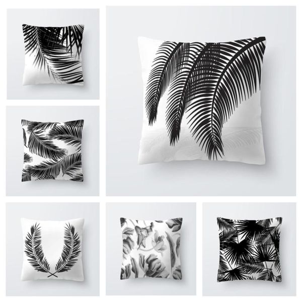 cushion/decorative pillow nordic decoration home tropical polyester cushion cover black white plants leaves decor for throw 40547
cushion/decorative pillow nordic decoration home tropical polyester cushion cover black white plants leaves decor for throw 40547