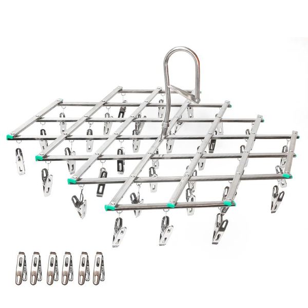 hangers & racks foldable clothes hanger stainless steel underwear sock towel bra dryer laundry rack flat head design multi-clip
hangers & racks foldable clothes hanger stainless steel underwear sock towel bra dryer laundry rack flat head design multi-clip