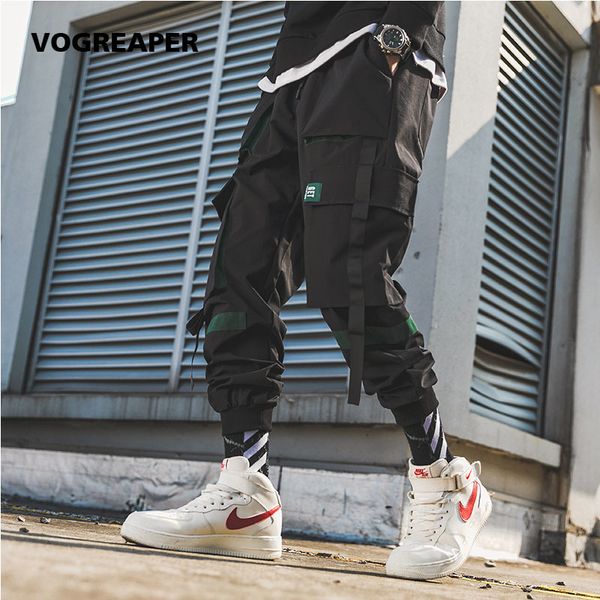 spring autumn men ribbons multi-pocket pants streetwear harajuku hip hop joggers pants overalls black fashion trousers c0222
spring autumn men ribbons multi-pocket pants streetwear harajuku hip hop joggers pants overalls black fashion trousers c0222