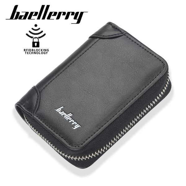 baellerry anti degaussing men's and women's short korean zipper rfid organ card bag simple zero wallet, Red;black
baellerry anti degaussing men's and women's short korean zipper rfid organ card bag simple zero wallet, Red;black
