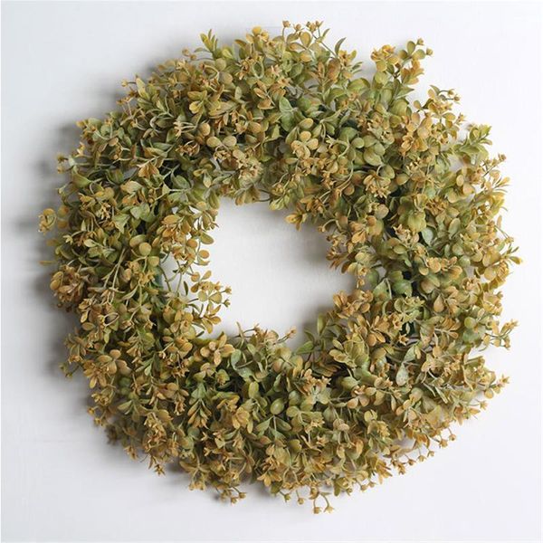simulation wreath for window wall door decoration realistic green leaf plants hanging garland diy holiday festival home decor
simulation wreath for window wall door decoration realistic green leaf plants hanging garland diy holiday festival home decor