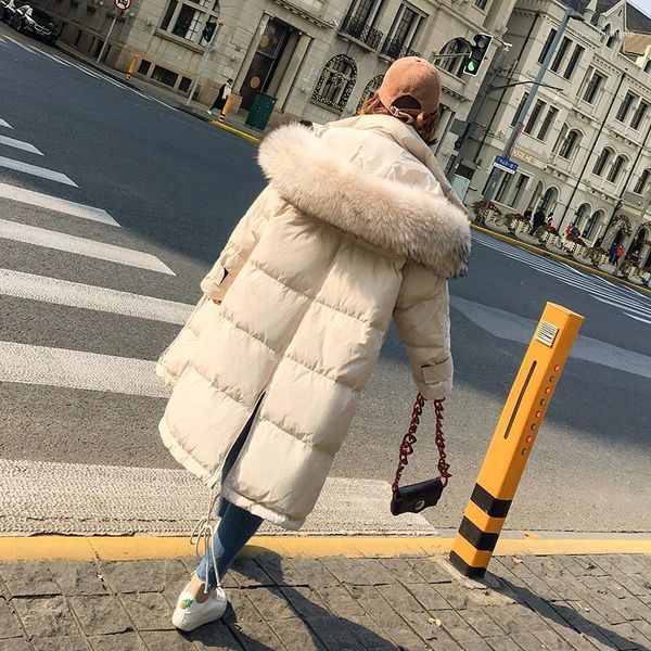 women's down & parkas large fur collar cotton coat long female jacket 2021 korean winter warm thick loose clothing1, Black
women's down & parkas large fur collar cotton coat long female jacket 2021 korean winter warm thick loose clothing1, Black