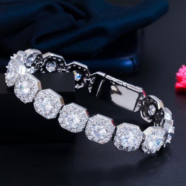 link, chain cwwzircons bling square cubic zirconia pave white gold color bracelet bangle for women wedding party hip hop jewelry cb270, Black
link, chain cwwzircons bling square cubic zirconia pave white gold color bracelet bangle for women wedding party hip hop jewelry cb270, Black