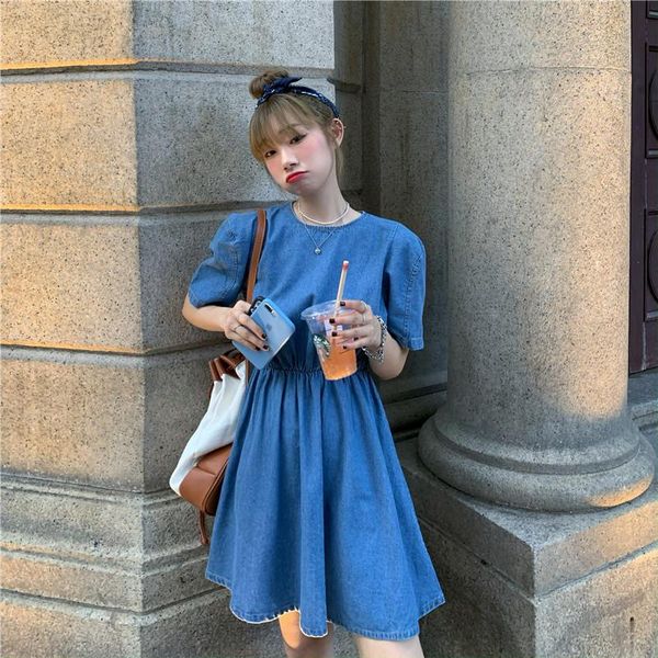 casual dresses guuzyuviz short sleeve denim for women vintage slim o-neck a-line dress summer harajuk woman, Black;gray
casual dresses guuzyuviz short sleeve denim for women vintage slim o-neck a-line dress summer harajuk woman, Black;gray