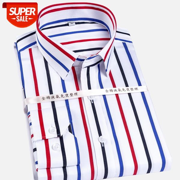 high grade pure cotton non-iron well fit formal men social striped shirts long sleeve male apparel without chest pocket #vg7p, White;black
high grade pure cotton non-iron well fit formal men social striped shirts long sleeve male apparel without chest pocket #vg7p, White;black