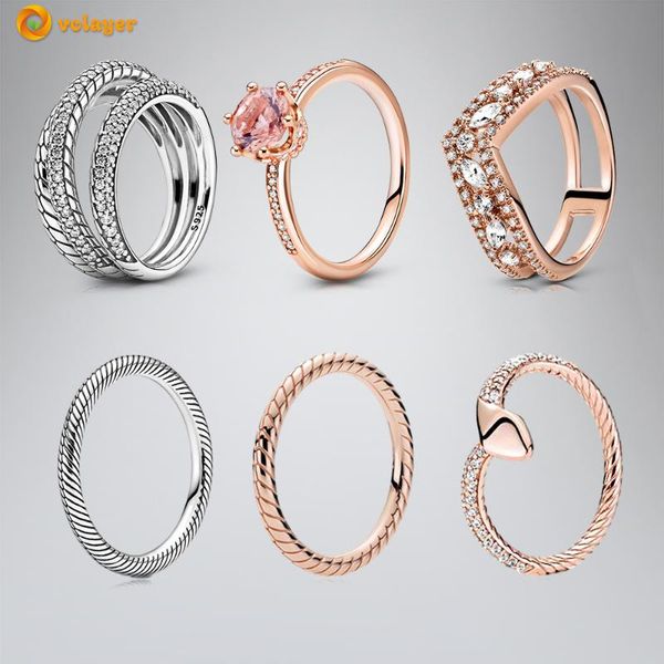cluster rings volayer 925 sterling silver ring pavé snake chain pattern original women girl jewelry making, Golden;silver
cluster rings volayer 925 sterling silver ring pavé snake chain pattern original women girl jewelry making, Golden;silver