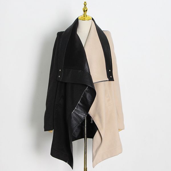 hit color patchwork jacket for women lapel long sleeve casual irregular jackets female fashion new clothing 2021, Black;brown
hit color patchwork jacket for women lapel long sleeve casual irregular jackets female fashion new clothing 2021, Black;brown
