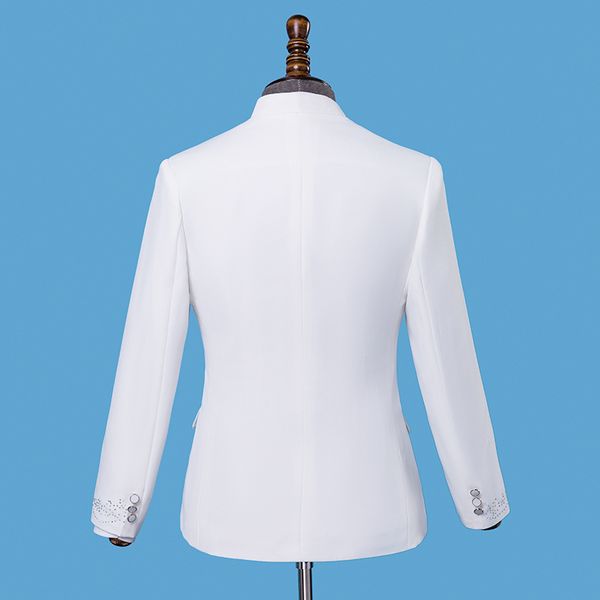 autumn sparkly crystals white mens suits slim blazers prom party male singer host stage outfit chorus teams performance costume, Black;red
autumn sparkly crystals white mens suits slim blazers prom party male singer host stage outfit chorus teams performance costume, Black;red