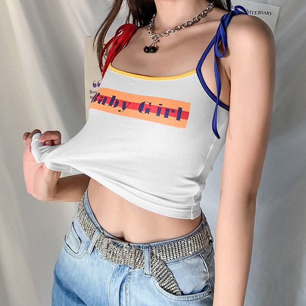 2021 new arrivals summer style fashion stain spaghetti strap letter color contrast high street women camis, White
2021 new arrivals summer style fashion stain spaghetti strap letter color contrast high street women camis, White