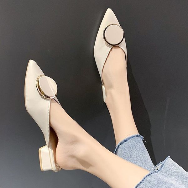 2020 women slippers mules flat shoes elegant pointed personality buckle ladies slippers comfortable low heel outdoor slides, Black
2020 women slippers mules flat shoes elegant pointed personality buckle ladies slippers comfortable low heel outdoor slides, Black