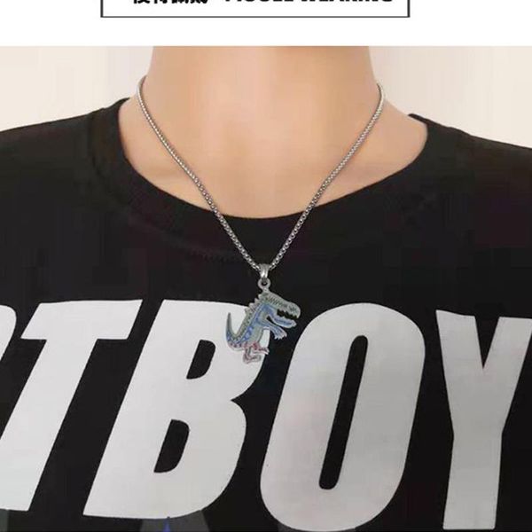 pendant necklaces stainless steel chain hip hop gifts for male accessories wholesale cartoon dragon 2021 men terror, Silver
pendant necklaces stainless steel chain hip hop gifts for male accessories wholesale cartoon dragon 2021 men terror, Silver