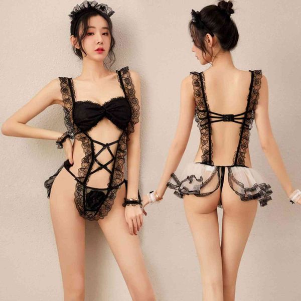 exotic costumes women erotic fun underwear siamese open crotch maid cosplay perspective clothing intimate lingerie, Red;black
exotic costumes women erotic fun underwear siamese open crotch maid cosplay perspective clothing intimate lingerie, Red;black