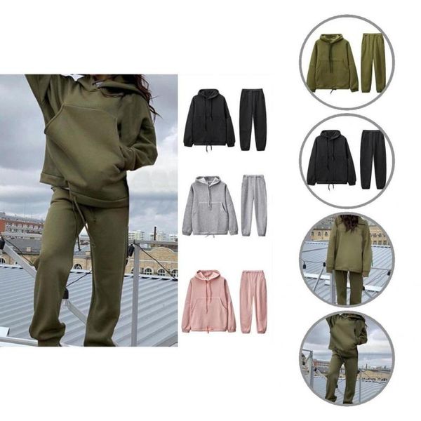 women's two piece pants simple casual tracksuit oversize straight set pure color loose hoodie, White
women's two piece pants simple casual tracksuit oversize straight set pure color loose hoodie, White