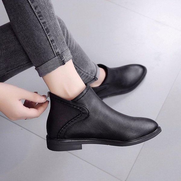 boots pu leather women daily square heel zip shoes breathable female comfortable head pointed toe retro autumn bv6, Black
boots pu leather women daily square heel zip shoes breathable female comfortable head pointed toe retro autumn bv6, Black