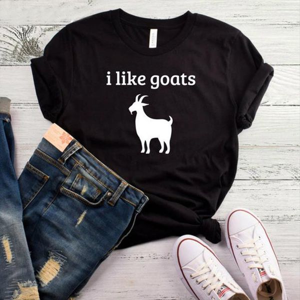 i like goats print women t shirts cotton casual funny yong girl tee higher quality drop ship s 458, White
i like goats print women t shirts cotton casual funny yong girl tee higher quality drop ship s 458, White