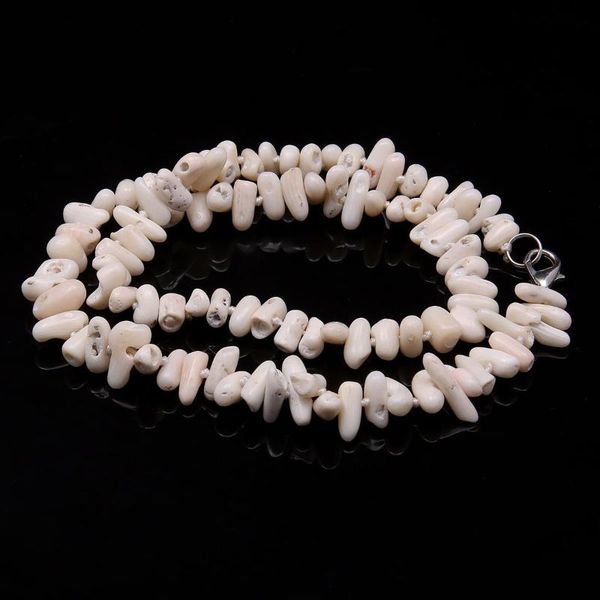 pendant necklaces fashion natural stone coral beads necklace for women charms jewelry irregular white beaded gifts 48cm, Silver
pendant necklaces fashion natural stone coral beads necklace for women charms jewelry irregular white beaded gifts 48cm, Silver