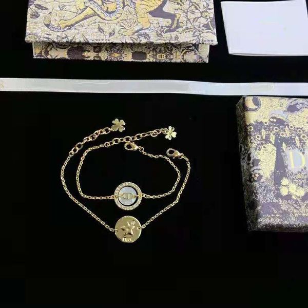 design jewelry home 2021 new letter bracelet women's diamond high version double bracelet women, Golden;silver
design jewelry home 2021 new letter bracelet women's diamond high version double bracelet women, Golden;silver