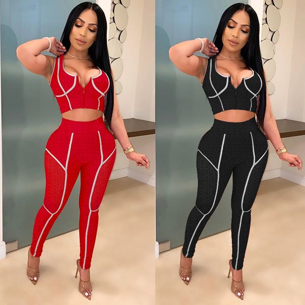 summer knitt patchwork stripe two piece set women tank pants sets sports yogawear club outfits streetwear plus size, Black;gray
summer knitt patchwork stripe two piece set women tank pants sets sports yogawear club outfits streetwear plus size, Black;gray