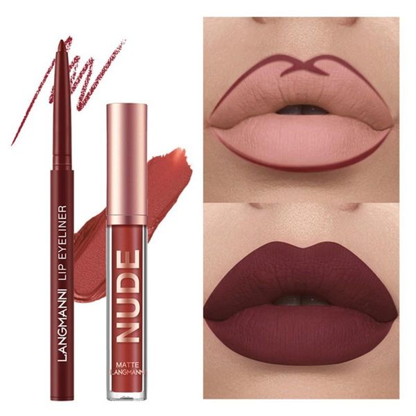 lip gloss waterproof 6 colors matte nude liquid sticks + matching smooth liner long lasting lips color make up gift set
lip gloss waterproof 6 colors matte nude liquid sticks + matching smooth liner long lasting lips color make up gift set