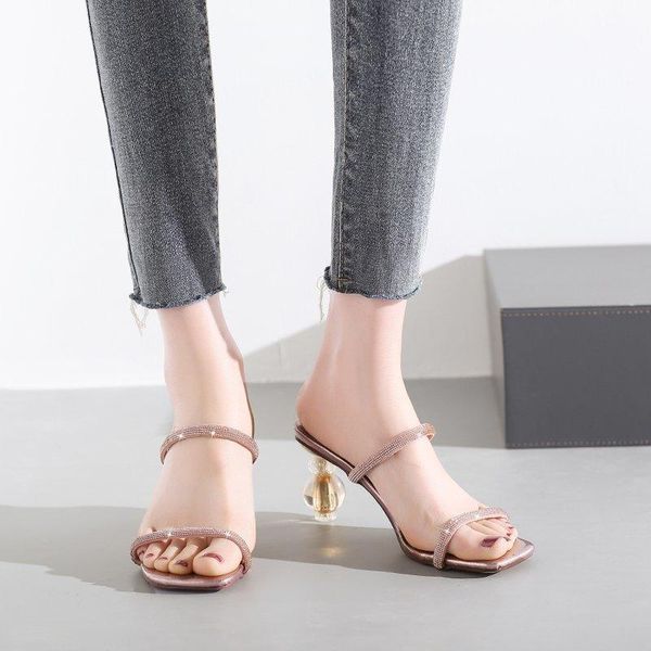 2021 new summer women's sandals fashion high heels slippers rhinestone square head shoes sandals women sandalias, Black
2021 new summer women's sandals fashion high heels slippers rhinestone square head shoes sandals women sandalias, Black