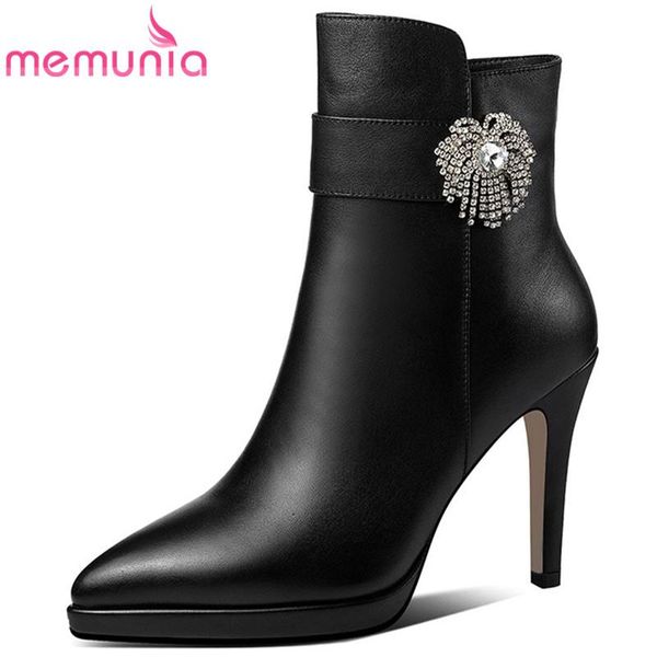 boots memunia 2021 genuine leather shoes women ankle pointed toe zip classic thin high heel dress party woman, Black
boots memunia 2021 genuine leather shoes women ankle pointed toe zip classic thin high heel dress party woman, Black